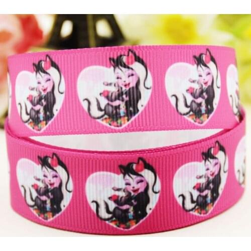 22mm 25mm 38mm 75mm ENCHANTIMALS cartoon printed Grosgrain Ribbon party decoration 10 Yards X-04632