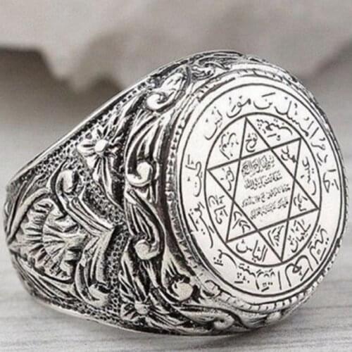 Greek Star Pattern Men Accessories Vintage Jewelry Men Rings Wholesale Vintage Jewelry Accessories Indie Jewelry Gifts In Greek