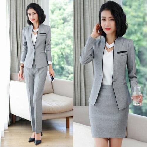 IZICFLY new style Trouser and jacket suit women Work Wear Elegant autumn spring Business ladies office pant black blazer set