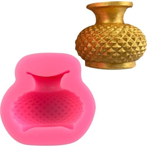 Semi-stereo European vase aromatherapy gypsum fragrance decoration, chocolate fondant cake baking mold silicone mold