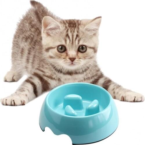 White Melamine Stainless Steel Portable Supplies Anti-choking Anti-slip Cat Dog Drinking Feeding Bowl Pet Feeder Mass Storage