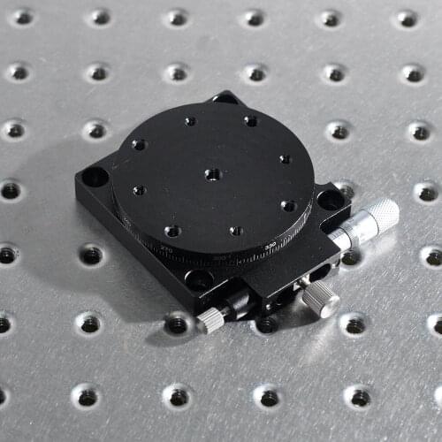 R-axis adjustment 360°rotating measuring instrument displacement adjustment table manual fine adjustment sliding table 60*60mm