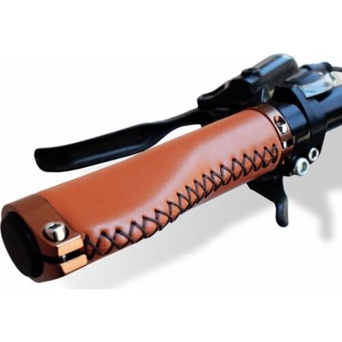 Handlebars for Hand-sewn Leather with PU Leather for Mountain Bicycle Handlebars