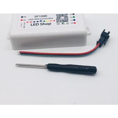SP108E LED Wifi Magic Controller WS2812B WS2813 Etc LED Strip Module Light Smart APP Wireless Control IOS 10/Android 4.4 DC5-24V