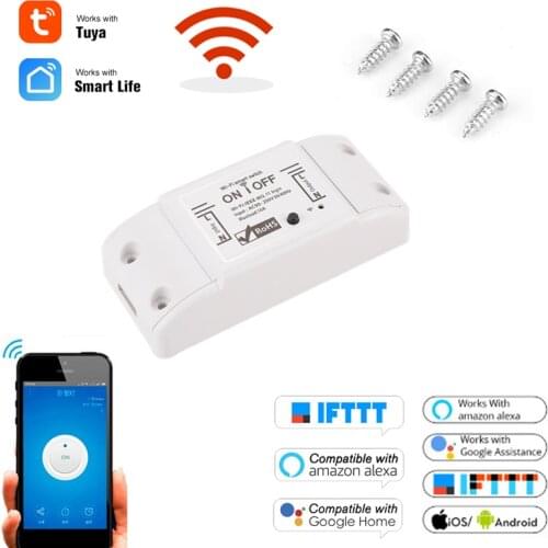 DIY WiFi Smart Light Switch Universal Breaker Timer Smart Life APP Wireless Remote Control Works With Alexa Google Home Dropship