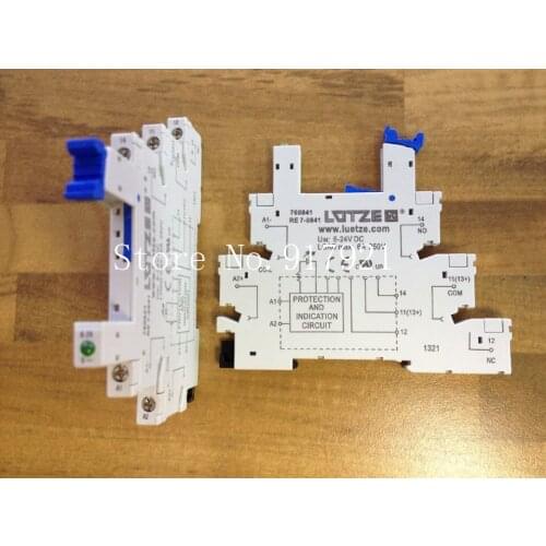 [ZOB] Lv Ce LUTZE of Germany RE7-0841 6-24VDC/VAC 760841 relay relay base --10pcs/lot