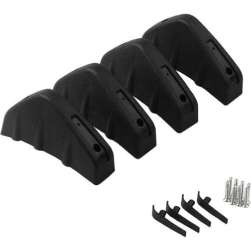 1Pcs/4Pcs Universal Car Rear Bumper Lip Diffuser Shark Fin 3 Wing Spoiler Car Back Bumpe