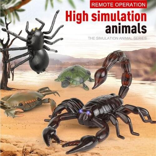 1PC Infrared Remote Control Simulation Scorpion Christmas Festival Present Terrifying Ghost Toy Gift for Kids Children RC Animal