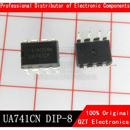 10pcs UA741CN UA741 LM741 UA741CP op amp compensation type DIP-8 new and original IC