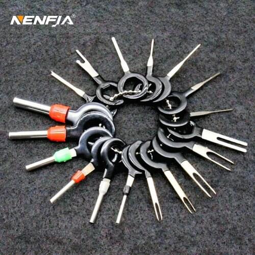 11Pcs 18Pcs Automotive Plug Terminal Remove Tool Set Key Pin Car Electrical Wire Crimp Connector Extractor Kit Accessories