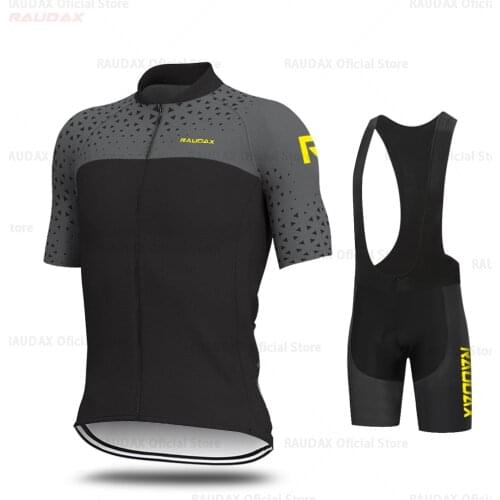 2021 Raudax fashionable Mens Cycling Jersey MTB Cycling Bib Shorts Bike Jerseys Triathlon Ropa Ciclism