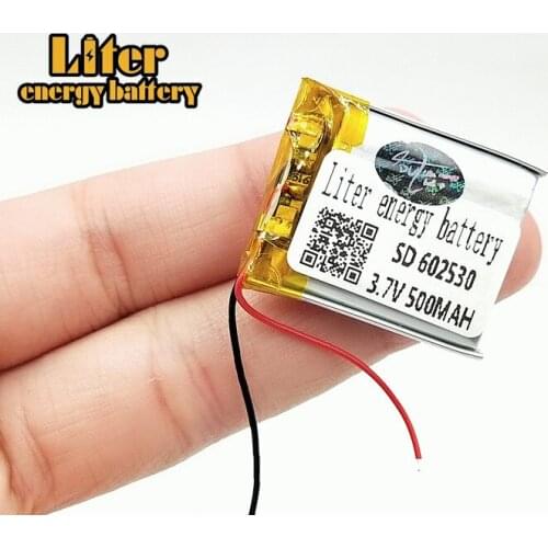 3.7v lithium polymer battery 062530 602530 500MAH Rechargeable Li-ion Batteries For MP3 MP4 toys GPS navigation digital products