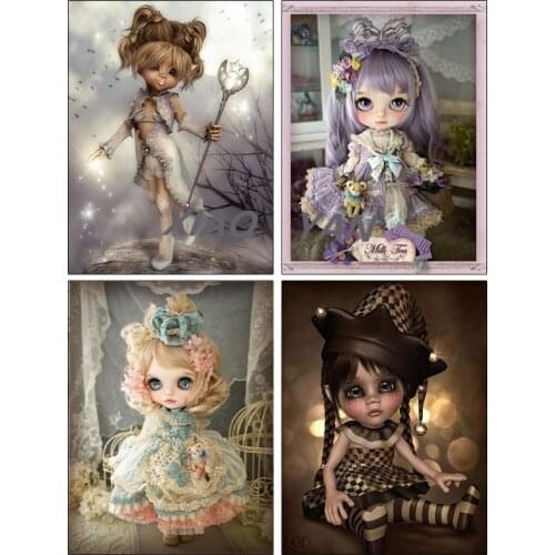 5D DIY Diamond Painting Resin Poster Cross Stitch Full Drill Embroidery Sprite Angel Handmade Home Room Wall Decor Craft