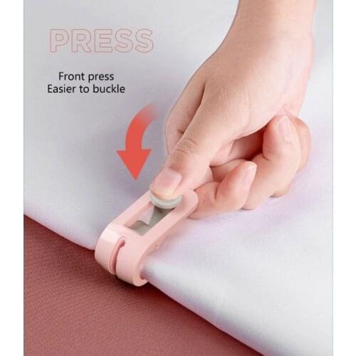 6 Pcs Sliding Quilt Holder Duvet Cover Quilt Fixing Clips Plastic Comforter Grippers Needle-Free Blanket Clip No Pins