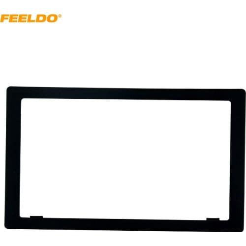 FEELDO Car 2DIN Radio Stereo Fascia Trim Panel Frame Installation Mount Adapter Kit For KIA Carens/Rondo/Naza Citra (2007~2012)