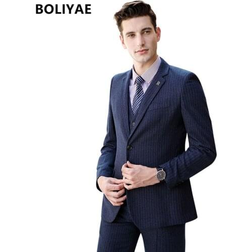 BOLIYAE Mens Wedding Suits