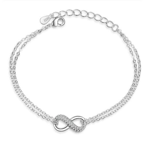 Everoyal Trendy Women Silver 925 Bracelets For Lady Accessories Fashion Zircon Geometric Bracelet Female Jewelry Silver Women