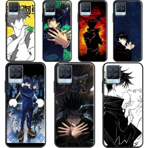 Megumi Fushiguro Jujutsu Kaisen Cover For OPPO Realme 8 6 7 Pro Q3 C3 C11 C15 GT Case For OnePlus 8 Pro 9 Pro 8T Nord 9R