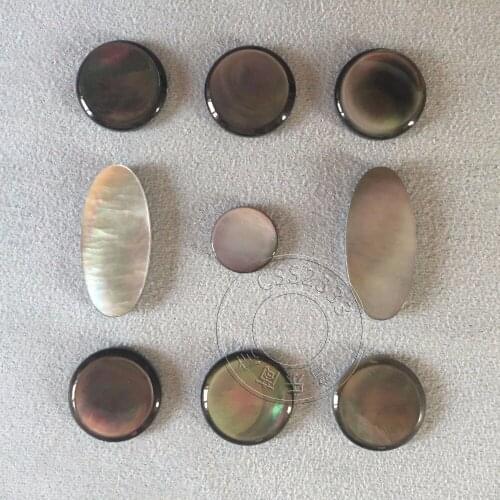 Saxophone key buttons real mother of pearl inlays keys black shell