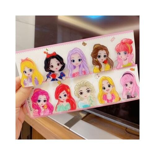 Disney girl headdress cartoon princess hairpin duckbill clip cartoon fresh princess hairpin small doll clip bangs broken hairpin
