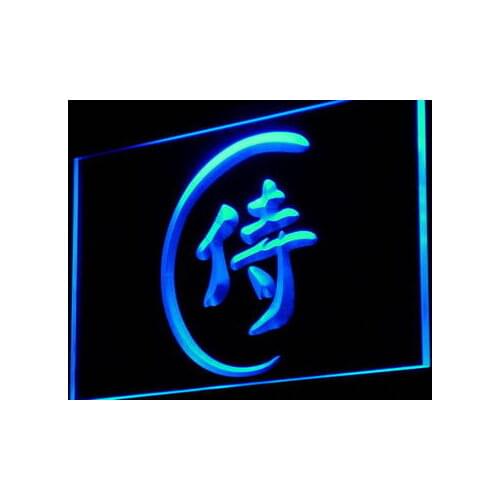 I921 Japanese Samurai Katana Bar Beer Decor Neon Light Light Signs On/Off Swtich 20+ Colors 5 Sizes