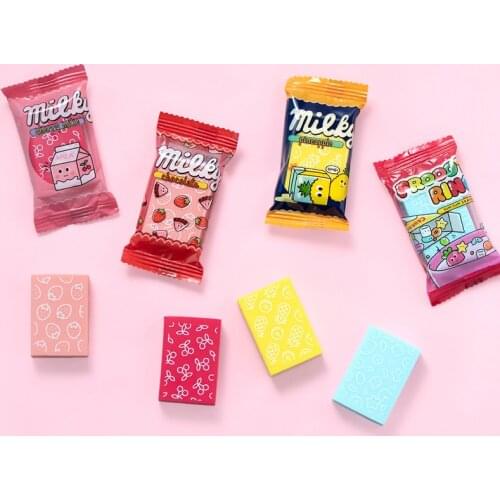 Toffee Eraser Creative Cute Student with No Traces Like Skin Rub Without Debris Creative Cute Stationery Candy Eraser