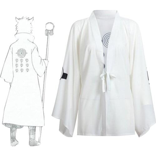 Shippuden Rikudo Sennin Ootutuki Hagoromo Kimono as Pajamas or Bathrode Cosplay - Sun Protective Free Size