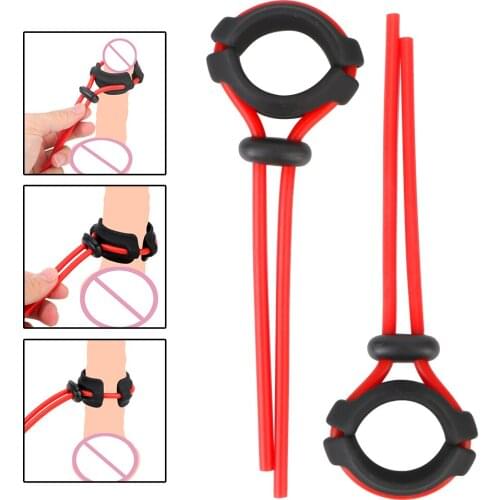 Silicone Cock Rings Penis Ring Rope Adult Products Delay Ejaculation Sex Toys for Adults Men Adjustable Male Lasting Cockring