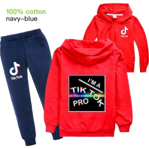 TIK TOK 2-13 Yrs Girls Boys Suit Fall Spring Baby Clothing Thin Jacket+Pant 2Pcs Sets Kids Amongus Impostor Casual Tracksuits
