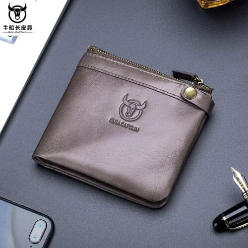 Mens Wallet Genuine Leather Mens New First Layer Cowhide Horizontal and Vertical Large-capacity Fashion Money Card Bag Soft