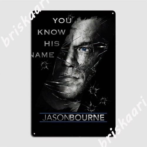 Jason Bourne Metal Signs Club Party Club Bar Customize Garage Decoration Tin sign Posters