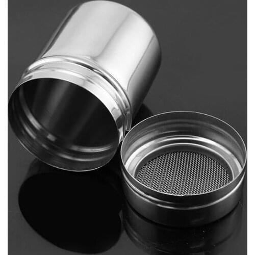 Fashion Hot Stainless Chocolate Shaker Cocoa Flour Icing Sugar Powder Coffee Sifter Lid Shaker Kitchen Cooking Tools