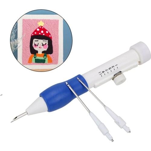 Pratical ABS Plastic Ribbon Flowers Embroidery Set Arts Crafts Sewing Decor Pen DIY Tools