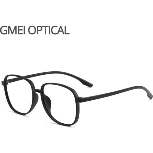 Gmei Optical M9159 Transparent Men Large Size Glasses Frames Ultralight TR90 Plastic Eyewear Women Big Myopia Spectacles Frame