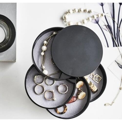 New 4 Layer Jewelry Display Gift Ring Earring Bracelet Necklace Ornaments Storage Jewellery Organizer Box For Women