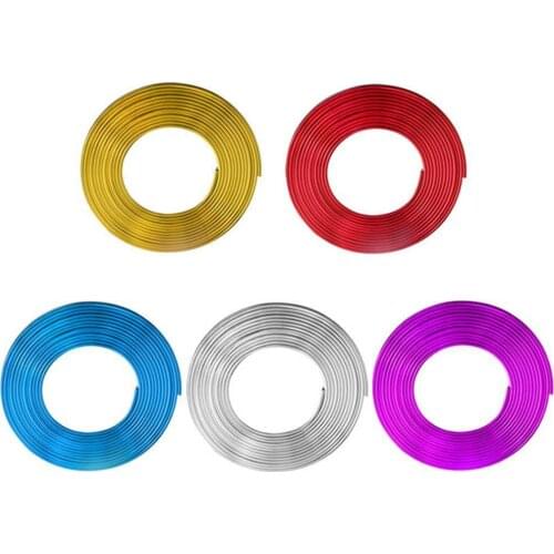 5m car modeling interior trim strip Chrome Plated Silver Blue Red Gold Purple trim strip air instrument panel door edge car acce