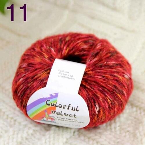 Sale 1SkeinsX50gr Luxury Soft MOHAIR Colorful Shawls Hand Knit Crochet Yarn 11 red