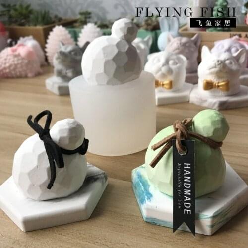 Silicone Mold Candle Molds Aroma Ball Plaster 3D Cactus Mould Silica Gel Handmade Soap Aroma Stone Moulds Korea Silicone Rubber