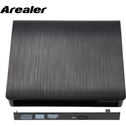 Ultra Slim Portable USB 3.0 SATA 9.5mm External Optical Disk Drive Case Box DVD Player Drive Enclosure for PC Laptop Notebook