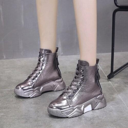 2020 New Womens High-top Walking Tennis Platform Casual Shoes Womens Shoes Female Vulcanized Fashion Sneakers Shoes U13-40