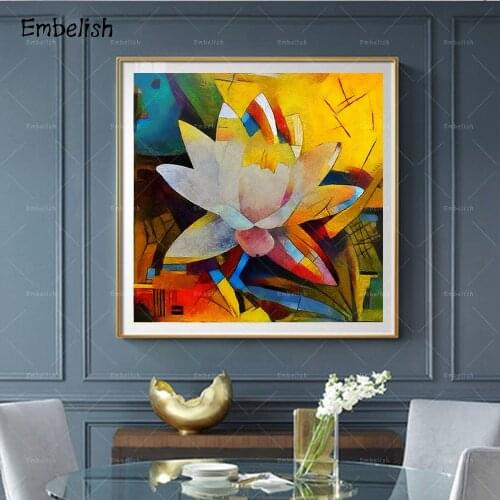 1 Pieces Abstract Flowers By Picasso Famous Artworks Modern Home Decor Posters HD Print On Canvas Oil Paintings For Living Room