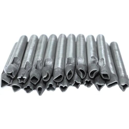 LMDZ 1Pcs Leather Hole Punch Steel Tool Flower Shape Hole Puncher Leather DIY Belt Hole Making Leather Craft Tool