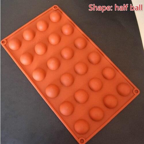 1pcs Half Ball Sphere Silicone Mold for Chocolate Baking Round Cake Pastry Bakeware Jelly Soap Mold Bread Candy Mold