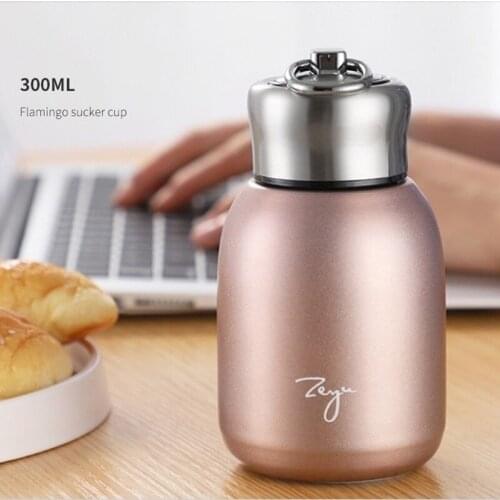 300ML Fashion Mini Coffee Vacuum Flasks Lovely Stainless Steel Thermos Portable Travel Water Bottle Cups