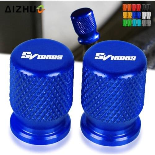 SV 1000S Logo Motorcycle Accessories Vehicle Wheel Tire Valve Stem Air Caps Cover Aluminum FOR SUZUKI SV1000 S SV1000S 2003-2007