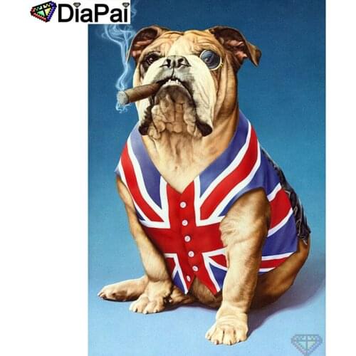 DIAPAI Diamond Painting 5D DIY 100% Full Square/Round Drill "Cartoon dog scenery"Diamond Embroidery Cross Stitch 3D Decor A22001