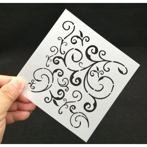 Flourishes Layering Stencils Drawing Color Spray stencil DIY Scrapbook photo album Decorative Embossing DIY Card Crafts