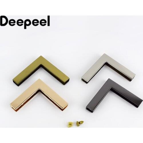 Deepeel 4/10pcs 40mm Protect Corner Bag Buckles Edging Metal Buttons Luggage Handbag Leather Crafts Hardware Accessories F1-10