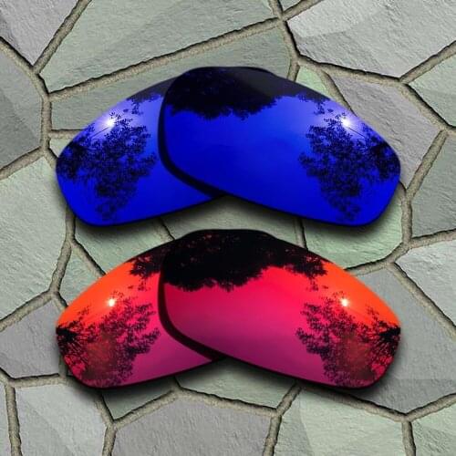Violet Blue&Violet Red Sunglasses Polarized Replacement Lenses for Oakley Split Jacket
