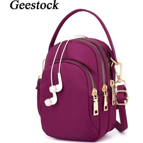 Geestock Cute Phone Pouch Womens Mini Shoulder Bag Crossbody Fashion Waterproof Female Supreme Bag